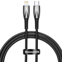 Дата кабель Baseus Glimmer Series Fast Charging Data Cable Type-C to Lightning 20W 1m (CADH000001) - Black
