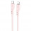 Дата кабель Hoco X97 Crystal color Type-C to Lightning 20W (1m) - Light pink