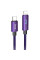 Дата кабель Hoco U125 Benefit 27W Type-C to Lightning with display (1.2m) - Purple - фото