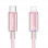 Дата кабель USAMS US-SJ659 Type-C to Lightning PD Cloud Series (1.2m) - Pink