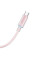 Дата кабель USAMS US-SJ659 Type-C to Lightning PD Cloud Series (1.2m) - Pink - фото