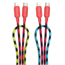 Дата кабель Hoco X116 Meridian Type-C to Lightning 27W (1m) - Gradient Red Mix