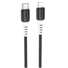 Дата кабель Hoco X82 Silicone Type-C to Lightning 20W (1m) - Black