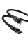 Дата кабель Baseus Tungsten Gold Type-C to Lightning PD 20W (2m) (CATLWJ) Чорний - фото