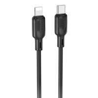 Дата кабель Borofone BX113 Lenny Type-C to Lightning 27W (2m) Black