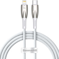 Дата кабель Baseus Glimmer Series Fast Charging Data Cable Type-C to Lightning 20W 1m (CADH000001) - White