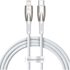 Дата кабель Baseus Glimmer Series Fast Charging Data Cable Type-C to Lightning 20W 1m (CADH000001) - White