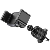 Автотримач Borofone BH106 Ascend pull clip (air outlet) - Black / Metal gray