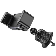Автодержатель Borofone BH106 Ascend pull clip (air outlet) - Black / Metal gray