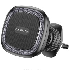 Автодержатель Borofone BH96 NT Ice ring magnetic (air outlet) - Black / Gray