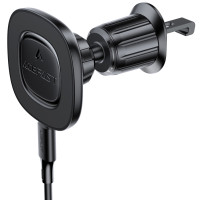 Автодержатель с Беспроводное зарядное устройство Acefast D46 QI2 Magnetic Charging 15W (air outlet) - Black