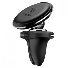 Автотримач Baseus Magnetic OS with cable clip (air outlet) (C40141201113) - Black