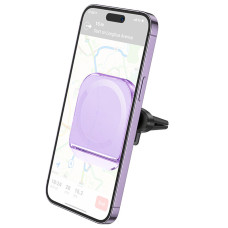 Porta auto Hoco H42 Crystal ring magnetic (air outlet) - Romantic purple