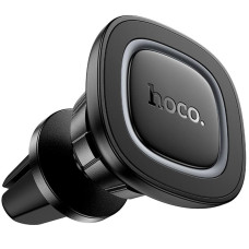 Автотримач Hoco H72 Crown magnetic (air outlet) - Black / Metal gray