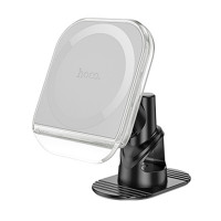 Автодержатель Hoco H43 Crystal ring magnetic (center console) - Gray