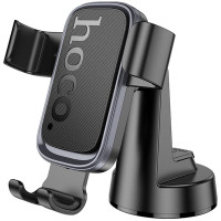Автотримач Hoco H81 Vista Gravity (center console) - Black / Metal gray