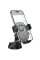 Автодержатель Hoco H76 Crown one-button (center console) - Black / Metal gray - фото