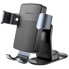 Автотримач Borofone BH119 Refined (center console) - Black / Metal gray