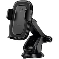 Автодержатель с Беспроводное зарядное устройство Borofone BH223 Follower 15W (center console) Black