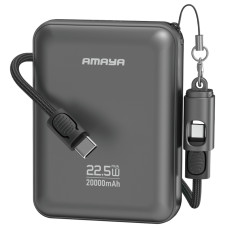 Портативний ЗП Power Bank Amaya F237C PD22.5W with cable 20000 mAh Grey