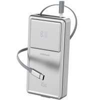 Портативное ЗУ Power Bank Amaya F231 45W with display and cable 20000 mAh Silver