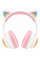 Накладные беспроводные наушники Proove Kids LumiCat (APP) - White / Pink - фото