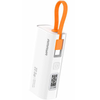 Портативное ЗУ Power Bank Amaya FD39 22.5W with display and cable 5000 mAh White