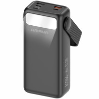 Портативное ЗУ Power Bank Amaya APB-30 22.5W flashlight with cable 30000 mAh Black