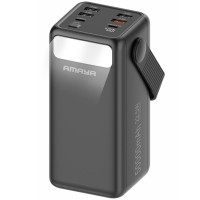 Портативний ЗП Power Bank Amaya APB-50 22.5W flashlight with cable 50000 mAh - Black