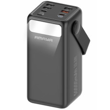Портативний ЗП Power Bank Amaya APB-50 22.5W flashlight with cable 50000 mAh - Black