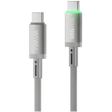 Дата кабель WIWU C084 Maglink Type-C to Type-C 100W (1m) - Grey