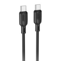 Дата кабель Borofone BX113 Lenny Type-C to Type-C 60W (1m) - Black