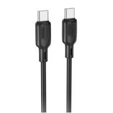 Дата кабель Borofone BX113 Lenny Type-C to Type-C 60W (1m) - Black