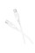 Дата кабель Borofone BX113 Lenny Type-C to Type-C 60W (1m) - White - фото