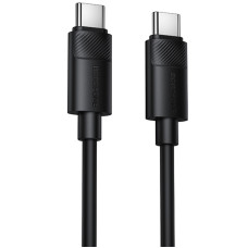 Дата кабель Borofone BX123 Leya Type-C to Type-C 60W (1m) - Black