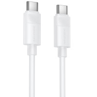 Дата кабель Borofone BX123 Leya Type-C to Type-C 60W (1m) - White