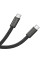Дата кабель Borofone BX124 Peace Type-C to Type-C 60W (1m) - Black - фото