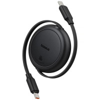 Дата кабель Baseus Free2Pull Mini Retractable Type-C to Type-C 60W (1m) (P10364500) - Cluster Black
