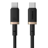 Дата кабель Baseus Dura Series Fast Charging Type-C to Type-C 100W (2m) (P10377803) - Gold / Black