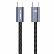 Дата кабель Amaya 61CC Type-C to Type-C 60W (1m) Gray