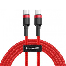 Дата кабель Baseus Cafule Type-C to Type-C PD2.0 60W 2m CATKLF-H Красный