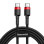 Дата кабель Baseus Cafule Type-C to Type-C PD2.0 60W (2m) (CATKLF-H) Чорний / Червоний