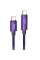 Дата кабель Hoco U125 Benefit 100W Type-C to Type-C (1.2m) - Purple