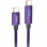 Дата кабель Hoco U125 Benefit 100W Type-C to Type-C (1.2m) - Purple