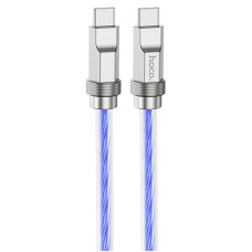 Cavo dati Hoco U113 Solid 100W Type-C to Type-C (1m) - Blue