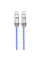 Дата кабель Hoco U113 Solid 100W Type-C to Type-C (1m) - Blue - фото