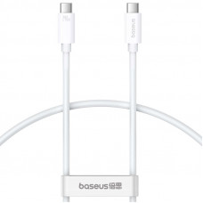 Дата кабель Baseus Superior Series 2 USB4 Full-Function Type-C to Type-C 240W (1m) (P10365200211) - Moon White