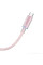 Дата кабель USAMS US-SJ660 Type-C to Type-C PD100W Cloud Series (1.2m) - Pink - фото