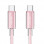 Дата кабель USAMS US-SJ660 Type-C to Type-C PD100W Cloud Series (1.2m) - Pink