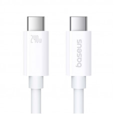 Дата кабель Baseus Superior 2 USB4 Full-Function Type-C to Type-C 240W (1.8m) (P10365200211-05) - Moon White